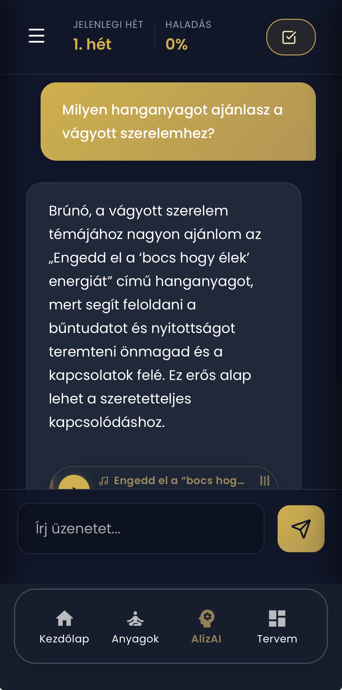AI Tanácsadó — AlízAI